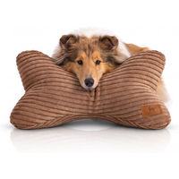 Produktbild von Knuffelwuff Schlafknochen Weston Hundespielzeug aus Cord in Braun