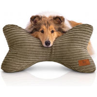 Produktbild von Knuffelwuff Schlafknochen Weston Hundespielzeug aus Cord in Khaki