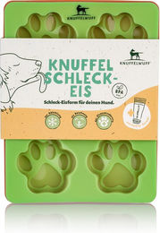 Produktbild von Knuffelwuff Schleckmatte Pfote Dreierpack aus Silikon in Grün