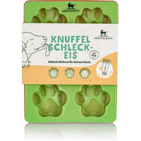 Produktbild von Knuffelwuff Schleckmatte Pfote Dreierpack aus Silikon in Grün