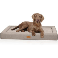 Produktbild von Knuffelwuff Tiva Orthopädisches Hundebett mit Memory Foam in Grau