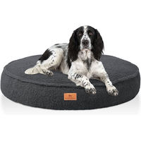 Produktbild von Knuffelwuff Tivano Orthopädisches Hundebett rund mit Memory Foam in Schwarz
