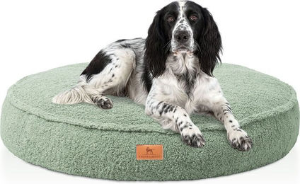 Knuffelwuff Tivano Orthopädisches Hundebett rund mit Memory Foam und gelenkschonender Liegefläche – Bild 1 von 6