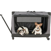 Produktbild von Knuffelwuff Transportbox Hundewagen Aberdeen grau für große Rassen