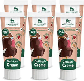 Knuffelwuff Tuben Snack Truthahn Paste für Hunde Welpe getreidefrei ohne Zucker 450 g - 6 x 75 g – Bild 1 von 3