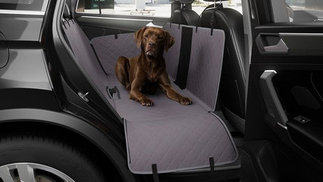 Knuffelwuff Universal Autoschondecke für Hunde Grau Wasserfest aus Nylon 137x148cm – Bild 1 von 4