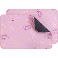 Produktbild von Knuffelwuff Waschbare Welpenunterlagen 2er Pack Rosa aus Polyester - 2 x 91 cm