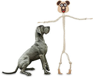 Produktbild von Knuffelwuff XL Riesen Hundespielzeug Seilspielzeug Mr. Willy aus Naturmaterial Beige 160 cm