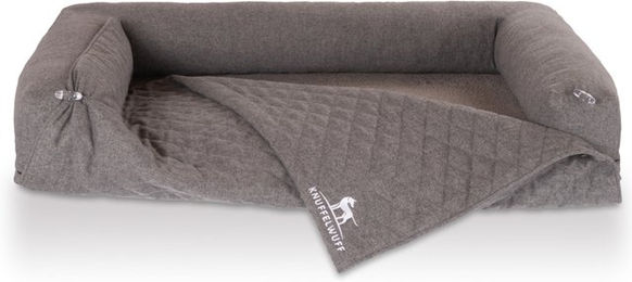 Knuffelwuff Yona Orthopädisches Hundebett mit Sofaschutz XL Grau – Bild 1 von 5