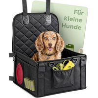 Produktbild von Knupis Hunde-Autositz aus wasserabweisendem Oxford-Gewebe in Schwarz Größe S