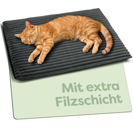 Knupis Selbstheizende Wärmedecke für Katzen Grau aus Polyester – Bild 1 von 12