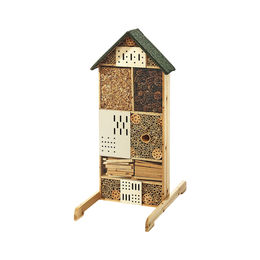 Kobolo Insektenhotel Insektenhaus aus Holz in Braun mit Füllung – Bild 1 von 7