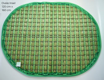 KOI PARADISE Schwimmende Pflanzeninsel Oval 120 x 160 cm mit Befestigungssatz und 3m Schnur für Fische und Teich – Bild 1 von 1