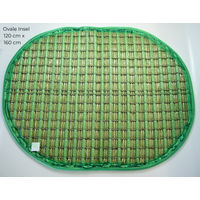 Produktbild von KOI PARADISE Schwimmende Pflanzeninsel Oval 120 x 160 cm mit Befestigungssatz und 3m Schnur für Fische und Teich