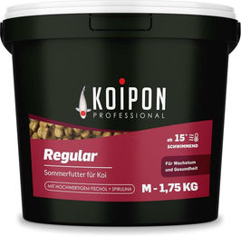 KOIPON Regular 6mm Sommerfutter mit Spirulina für Koi und Goldfische zur Farbverstärkung 1,75 kg – Bild 1 von 3