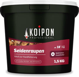 KOIPON Seidenraupen getrocknetes Naturfutter für Koi und Goldfische mit hohem Proteingehalt – Bild 1 von 3