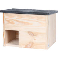 Produktbild von Kölle Igelhaus aus Holz in Natur und Anthrazit ca. 38 x 28 x 28 cm