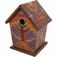 Produktbild von Kölle Nistkasten Artisan aus Holz für Wildvögel bunt 28 x 22 x 19 cm