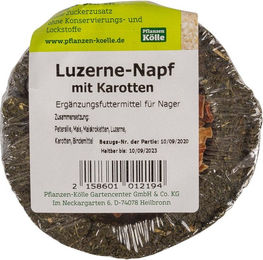 Produktbild von Kölle's Beste Nager-Snack Luzerne-Napf mit Karotten für Kleintiere