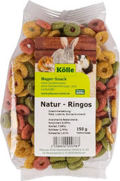 Produktbild von Kölle's Beste Natur-Ringos Nagelharn/Knabberartikel für Nagetiere 150 g