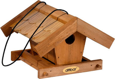 Kölle Vogelfutterhaus aus Holz in Braun 22 x 21 x 15 cm – Bild 1 von 3