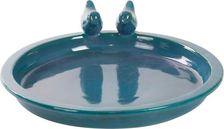Kölle Vogeltränke aus Keramik in Blau Türkis 10 x 37 x 37 cm – Bild 1 von 1
