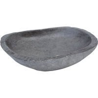 Produktbild von Kölle Vogeltränke Fluss-Stein aus Naturstein in Grau 8 x 30 x 25 cm