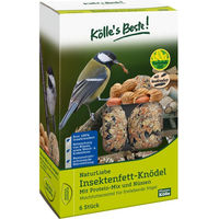 Produktbild von Kölles Beste Meisenknödel Naturliebe mit Insektenfett, Protein und Nüssen für Wildvögel 6 Stück