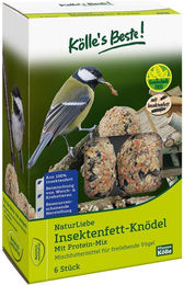 Kölles Beste Naturliebe Insektenfettknödel für Wildvögel und Meisen 6 Stück – Bild 1 von 1
