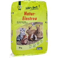 Produktbild von Kölles Natur-Einstreu unparfümiert Pflanzenstreu aus Stroh für Katzen 16 kg