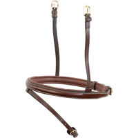 Produktbild von Kombiniertes Reithalfter Trust Equestrian Calgary aus Leder in Braun für Vollblut Pferde