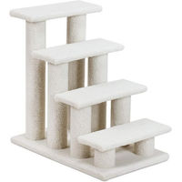 Produktbild von KOMFOTTEU Haustiertreppe Spielbaum für Katzen in Beige aus Holz