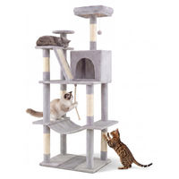 Produktbild von KOMFOTTEU Katzenkratzbaum mit 6 Ebenen, Höhle, Hängematte und Spielball