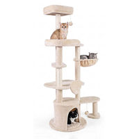 Produktbild von KOMFOTTEU Kratzbaum 149 cm mit Katzenhöhle, Plattform und Spielbällen für Katzen
