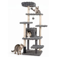 Produktbild von KOMFOTTEU Kratzbaum aus Plüsch mit Katzenhöhle 170 cm für Katzen