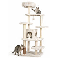 Produktbild von KOMFOTTEU Kratzbaum aus Plüsch mit Katzenhöhle 170 cm für Katzen