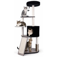 Produktbild von KOMFOTTEU Kratzbaum für Katzen mit Katzenhöhle und 3 Plattformen 155 cm