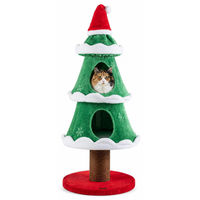 Produktbild von KOMFOTTEU Kratzbaum in Weihnachtsbaum-Form für Katzen 130 cm hoch