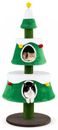 KOMFOTTEU Kratzbaum Weihnachten für Katzen Grün 59 x 156 cm – Bild 1 von 1