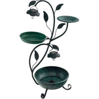 Produktbild von KOMFOTTEU Vogelhaus aus Metall im Vintage-Design mit Pflanzgefäß