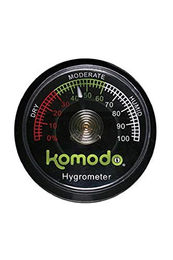 Komodo Analoges Hygrometer aus Kunststoff in Schwarz – Bild 1 von 3