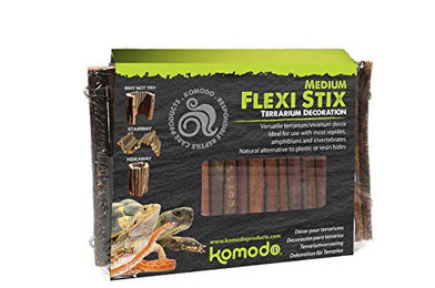 Komodo Flexi Stix Hängebrücke aus Naturmaterial für Reptilien und Amphibien Braun Größe M – Bild 1 von 6