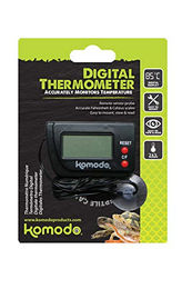 Komodo Happy Pet Digitales Thermometer für Reptilien in Schwarz aus Kunststoff – Bild 1 von 3
