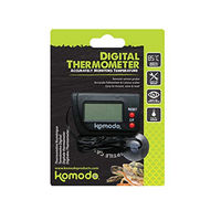 Produktbild von Komodo Happy Pet Digitales Thermometer für Reptilien in Schwarz aus Kunststoff