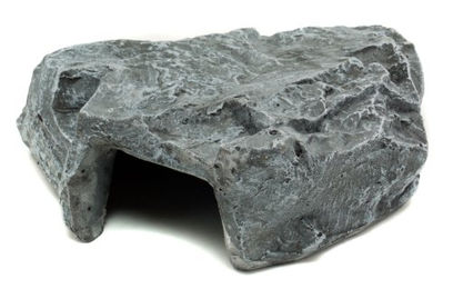 Komodo Rock Den Reptilienhöhle aus Kunstharz Grau Medium – Bild 1 von 2