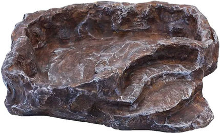 Produktbild von Komodo Terraced Dish Reptilien Zubehör aus Kunstharz Braun Größe L
