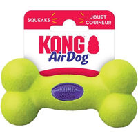 Produktbild von Kong Air Kong Bone S Hundespielzeug mit Squeaker aus Gummi Grün Klein