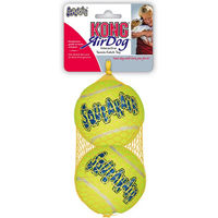 Produktbild von KONG AirDog Squeakair Tennisbälle für Hunde mit Quietscher Gelb Größe L 2er Pack