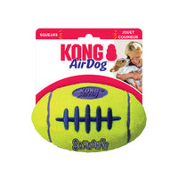 Produktbild von KONG AirDog Squeaker Football Quietschspielzeug für kleine Hunde Größe S in Gelb und Grün