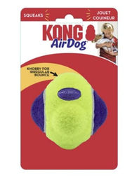 KONG Airdog Squeaker Knobby Ball für Hunde mit Plüsch und Quietschefunktion M/L Bunt – Bild 1 von 2
